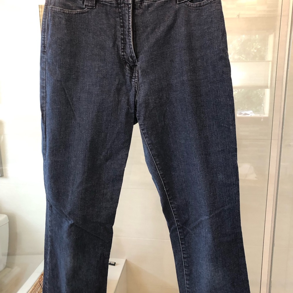 Crop stretch denim, Jeanne Pierre capri jeans size 8
